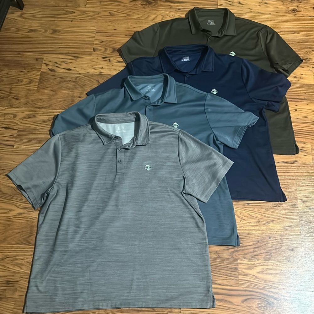 Ocean + Coast Bundle of 4 Short-Sleeve Polo Shirts Men’s XL